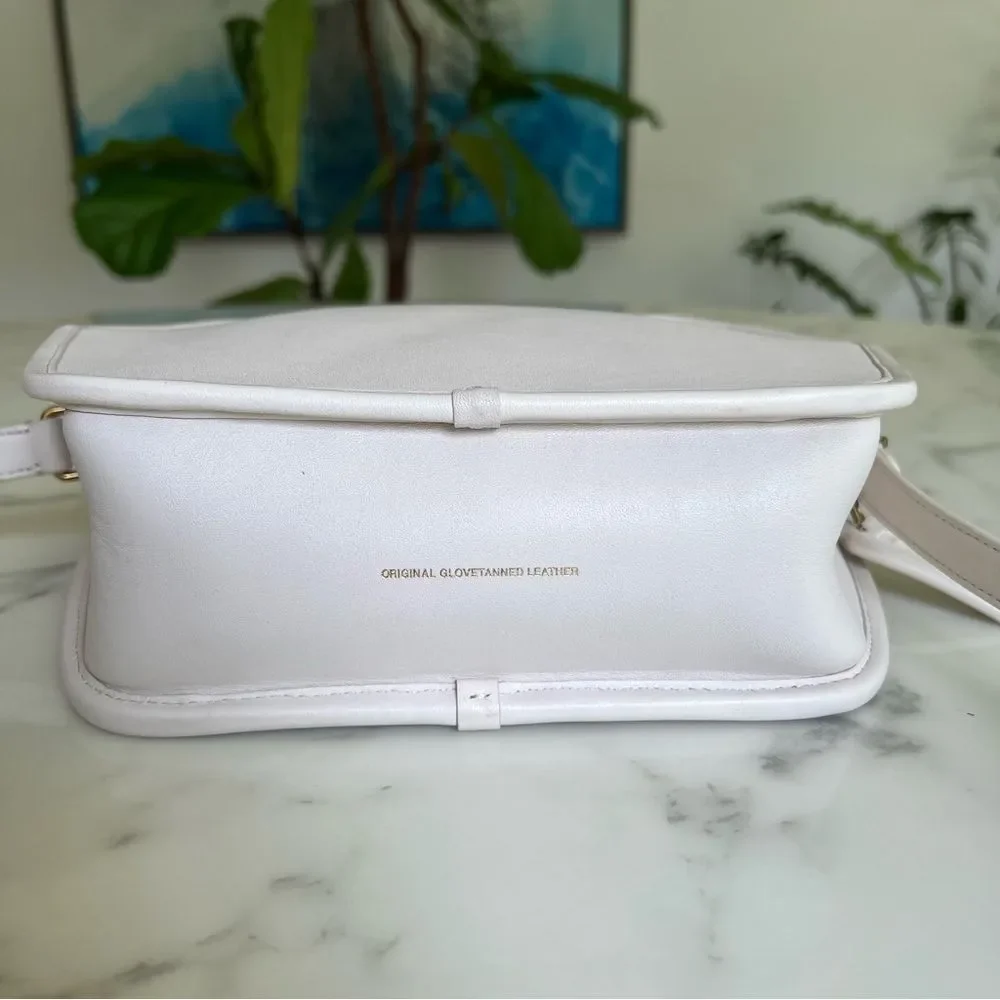 COACH Originals Archival Zip Geometric Pouch 141 Leather Crossbody Bag Chalk